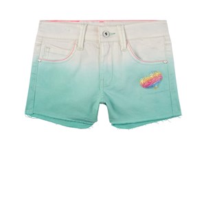 Billieblush Glitter Heart Detail Jeansshorts Turkosa 2 år