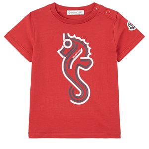 Moncler Maglia T-shirt Röd 9-12 mån