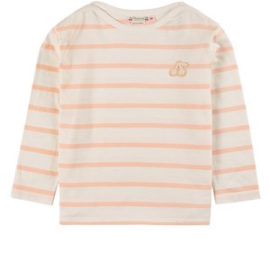 Bonpoint Pale Pink Striped Annette T-Shirt 4 år