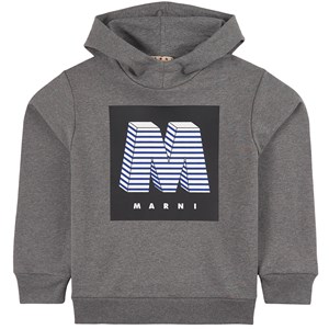 Marni Grey Logo Graphic Hoodie 8 år