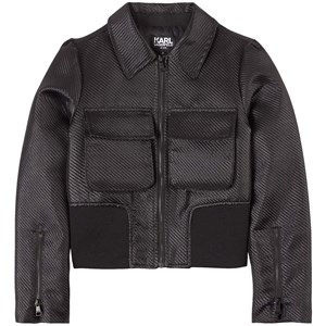 Karl Lagerfeld Kids Tweed Bomberjacka Svart 14 år