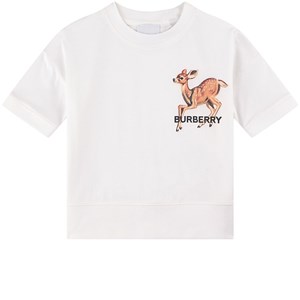 Burberry Deer Graphic T-shirt Vit 3 år