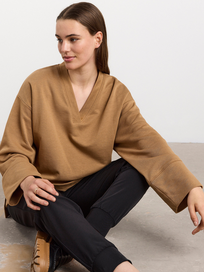 Oversize sweatshirt med vid ärm