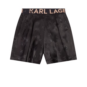 Karl Lagerfeld Kids All Over Print Shorts Svarta 5 år
