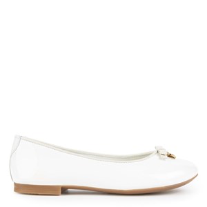 Dolce & Gabbana Bow Ballerinaskor Vita 31 EU