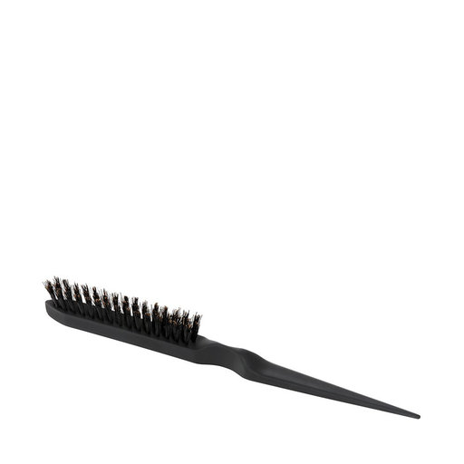 Professional Boar Hair Backcomb Brush Black