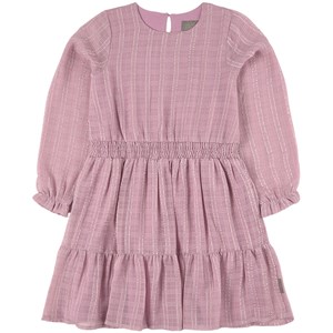 Creamie Chiffon Checks Klänning Lavender Mist 140 cm (9-10 år)