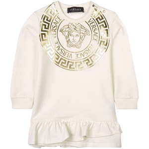 Versace Gold Medusa Klänning Vit 24 mån