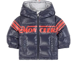 Moncler Nasse Branded Vadderad Jacka Marinblå 12-18 months