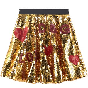 Dolce & Gabbana Mini Me Sequin Kjol Guld 6 år