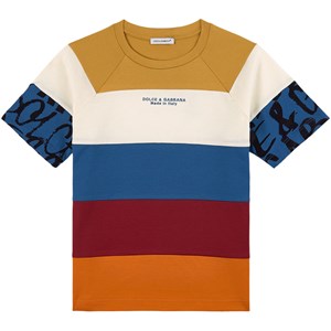 Dolce & Gabbana Striped T-Shirt Multicolor 4 år