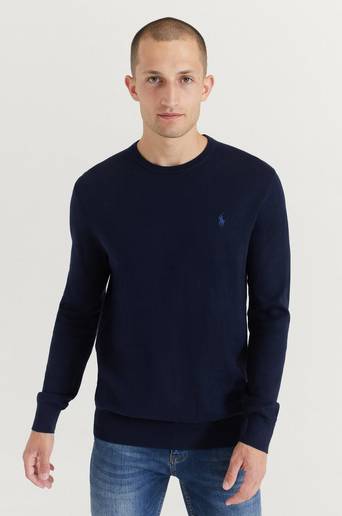 Polo Ralph Lauren Stickad Tröja Pima Cotton Long sleeve Blå