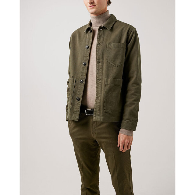 Twill Work Overshirt Reg Fit