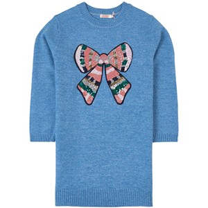 Billieblush Bow Stickad Klänning Blå 4 år