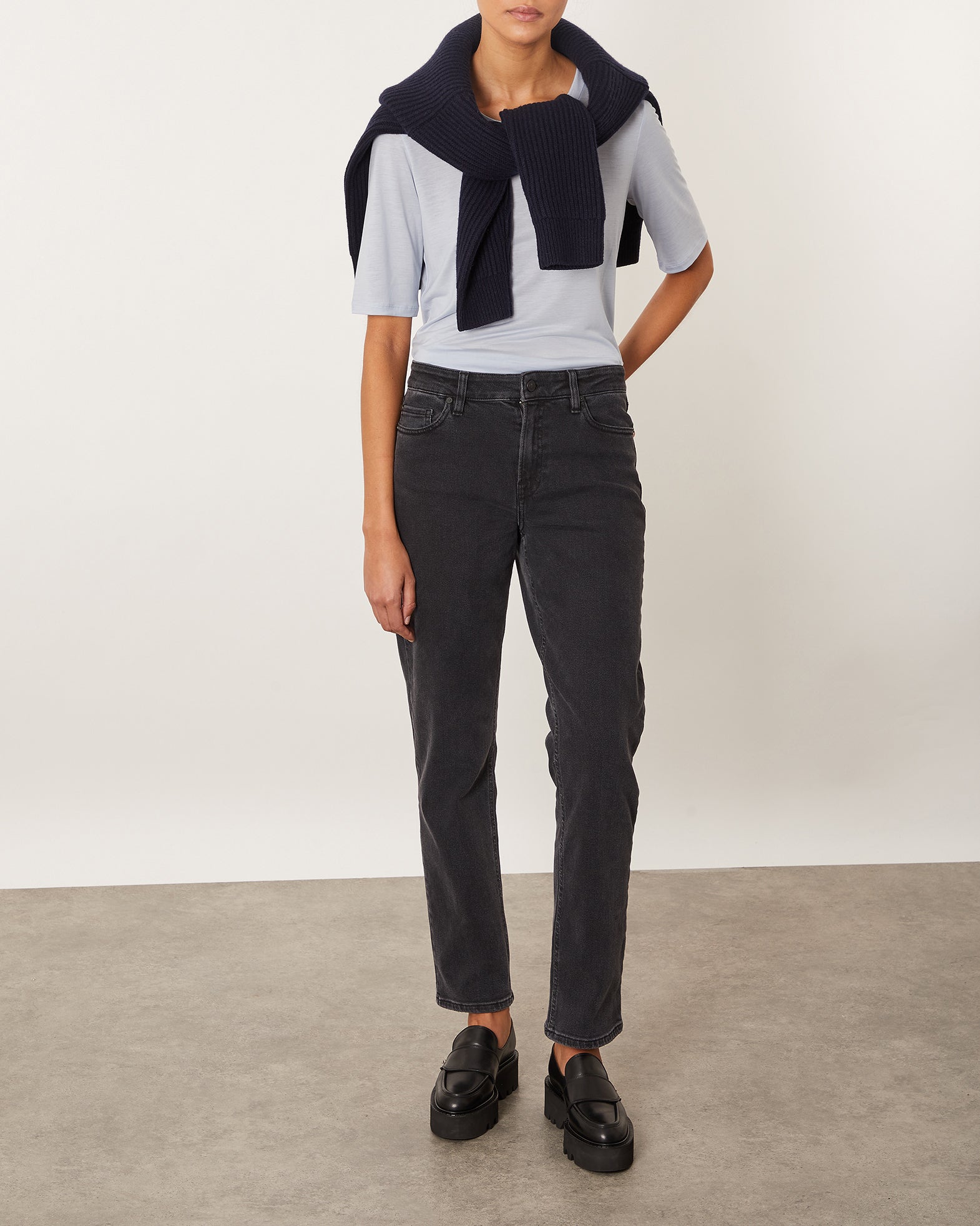 Filippa K T-shirt Elena Tencel XS Cloud 001