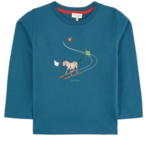 Paul Smith Junior Race Print Tröja Blå 4 år