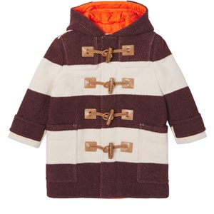 Burberry Stripe Duffel-jacka Vinröd 10 år