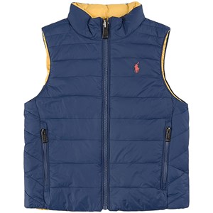 Ralph Lauren Logo Vändbar Täckväst Marinblå 2 år