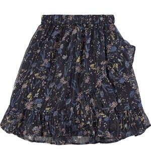 Creamie Floral Kjol Total Eclipse 104 cm (3-4 år)
