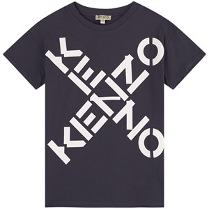 Kenzo Logo T-shirt Mörkgrå 4 år