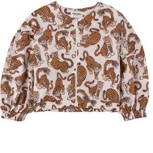 Kenzo Tiger Print Jacka Gräddvit 5 år
