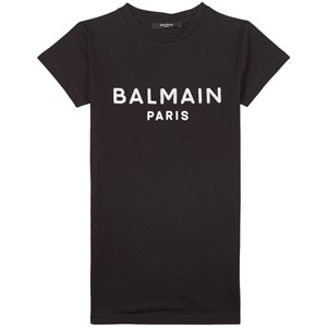 Balmain Logo Klänning Svart 10 år