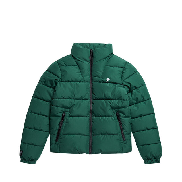 Non Hooded Sports Puffer Jacket