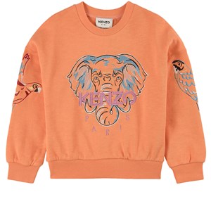 Kenzo Elephant Logo Tröja Korallröd 5 år
