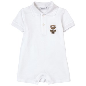 Dolce & Gabbana Pikéromper Vit 9-12 mån