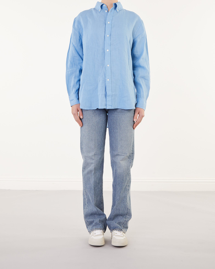 POLO Ralph Lauren Linne skjorta Blå XS