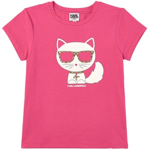 Karl Lagerfeld Kids Choupette T-shirt Rosa 4 år
