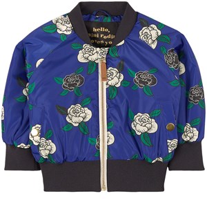 Mini Rodini Roses Jacka Blå 80/86 cm