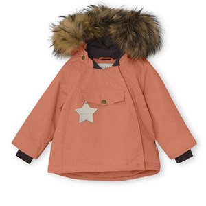 MINI A TURE Wang Faux Fur Jacka Aragon Red 12m/80cm