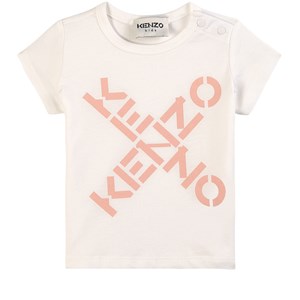 Kenzo Logo T-shirt Gräddvit 6 mån