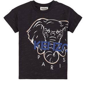 Kenzo Elephant Logo T-shirt Svart 4 år
