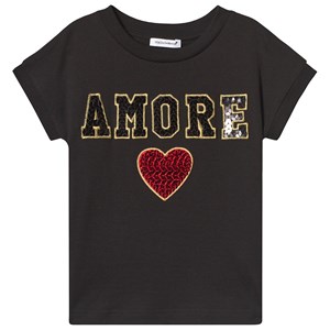 Dolce & Gabbana Amore Paljett T-Shirt Svart 4 years