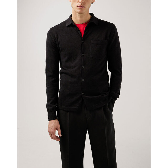 Nye Merino Knitted shirt Cardigan
