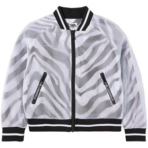 Karl Lagerfeld Kids Logo Mesh Jacka Vit 6 år