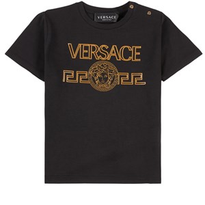Versace Logo Print T-shirt Svart 18-24 mån