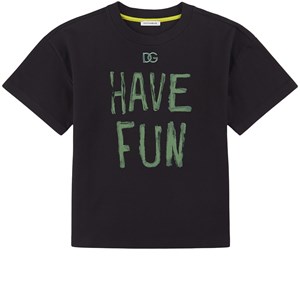 Dolce & Gabbana Graphic T-shirt Svart 4 år