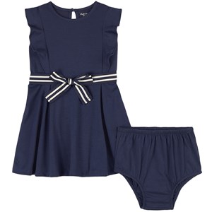 Ralph Lauren Bow Detail Klänning Marinblå 24 mån