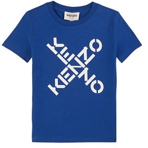 Kenzo Cross Logo T-shirt Blå 3 år