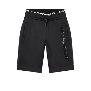 Karl Lagerfeld Kids Logo Mjukisshorts Svart 3 år