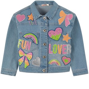 Billieblush Patchwork Jeansjacka Blå 2 år