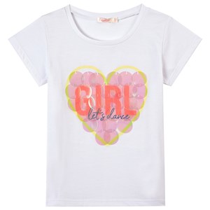 Billieblush Glitter Tryckt T-Shirt Vit 2 år