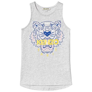 Kenzo Tiger Klänning Grå melange 4 years
