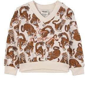 Kenzo Cream and Orange Pattern Sweatshirt 5 år
