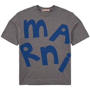 Marni Grey Branded Graphic T-Shirt 4 år