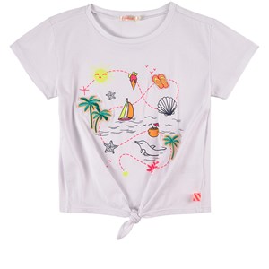 Billieblush Beach Print T-shirt Vit 2 år