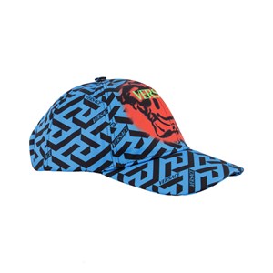 Versace Medusa Tag Keps Blå M